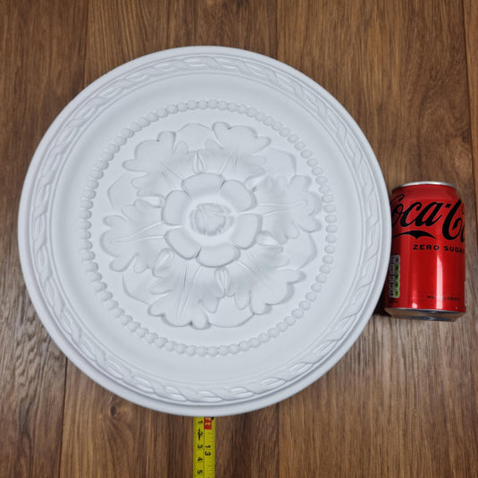 Ceiling Rose K8 Premium 30 cm Medium - Floral Ceiling Medallion for Light Fittings & Chandeliers