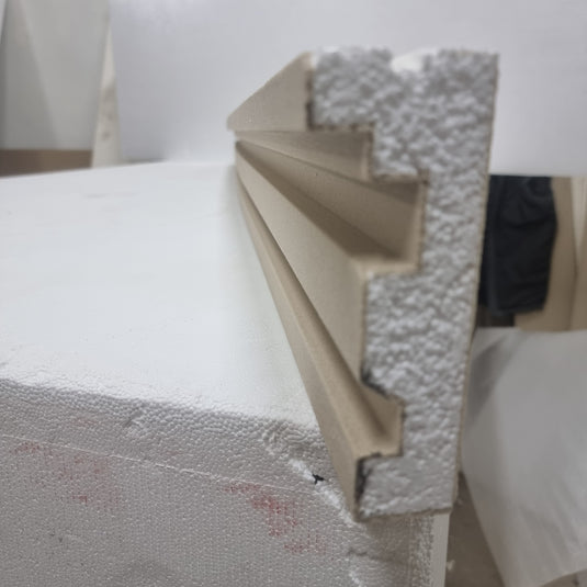 Curtain Rail Cover Coving for LED FKH8 140mm x 35mm Plaster Coated