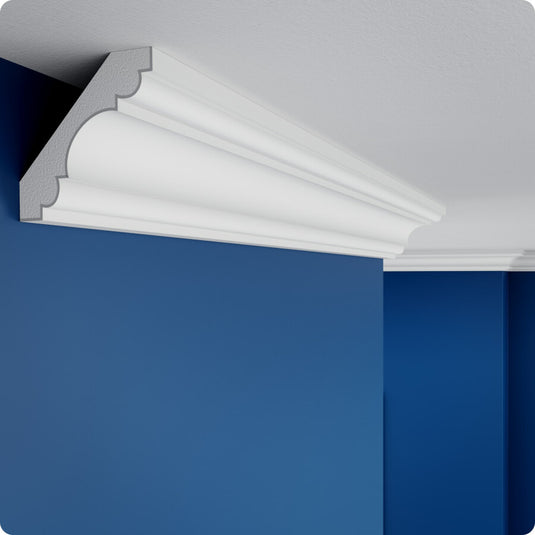 Plaster Coated Ceiling Coving FS7 80mm x 80mm