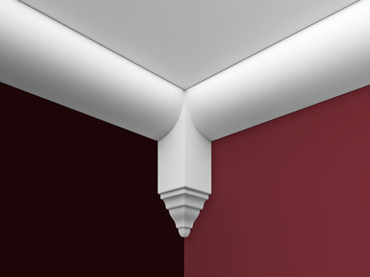 Polystyrene Coving for Wall Ceiling HL15 20x20mm Lightweight XPS