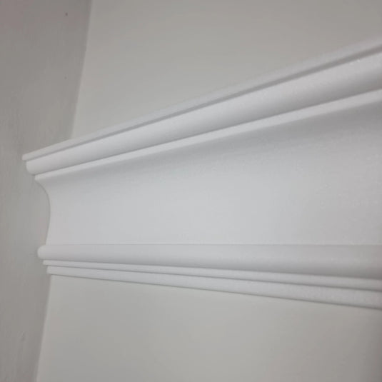 Polystyrene Curtain Coving for LED LKS-20 160mm x 60mm x 28M CLEARANCE -35%
