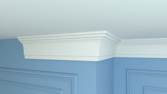 Polystyrene Curtain Coving for LED LK-119 120mm x 60mm Lightweight XPS