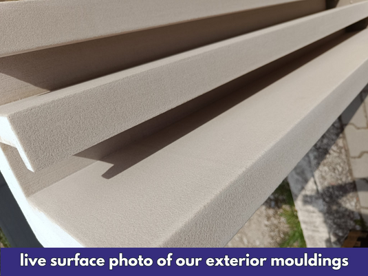 Window LED Frame Cornice Plaster Coated EPS O-28LED 28mm x 100mm