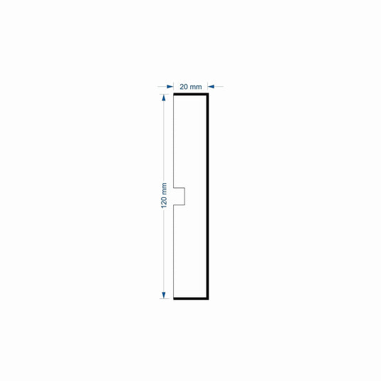 Window Frame Cornice Plaster Coated EPS O-02 20mm x 120mm