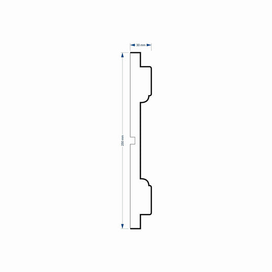 Window Frame Cornice Plaster Coated EPS O-309  30mm x 250mm