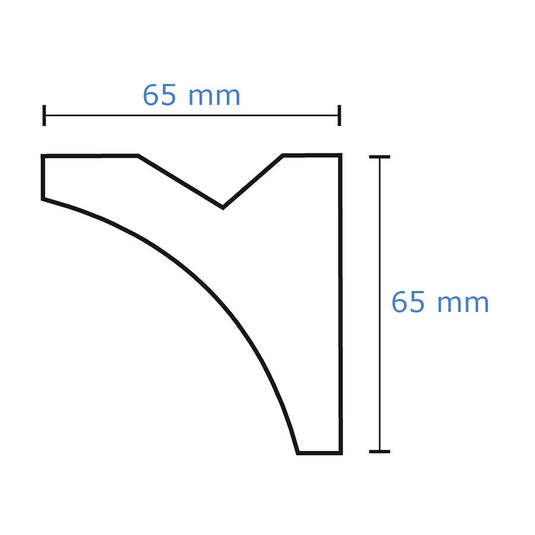 Plaster Coated Coving for LED SGL11A 65mm x 65mm