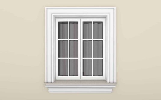 Window Frame Cornice Plaster Coated EPS O-311  40mm x 180mm