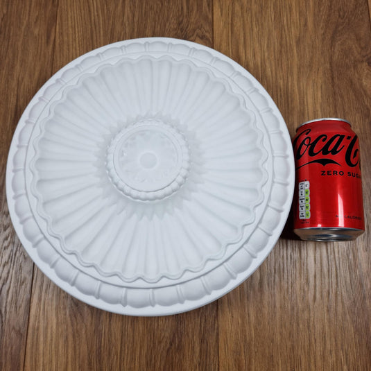 Ceiling Rose K6 Premium 28 cm Medium - Floral Ceiling Medallion for Light Fittings & Chandeliers