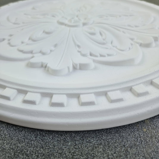 Ceiling Rose K12 Premium 42 cm Large - Floral Ceiling Medallion for Light Fittings & Chandeliers