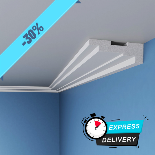Polystyrene Coving for Wall Ceiling BLX5 120mm x 35mm x 1M CLEARANCE
