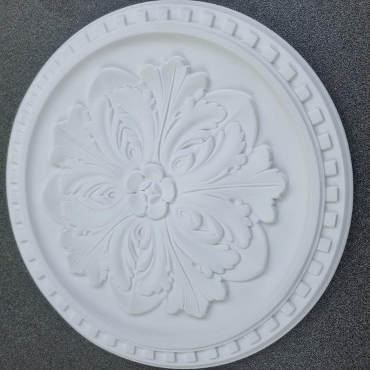 Ceiling Rose K12 Premium 42 cm Large - Floral Ceiling Medallion for Light Fittings & Chandeliers