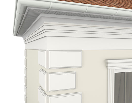 Crown Cornice Plaster Coated EPS - G-105 260mm x 115mm