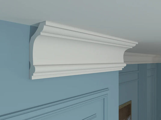 Polystyrene Curtain Coving for LED LKS-20 160mm x 60mm x 28M CLEARANCE -35%
