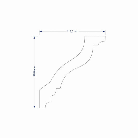 Polystyrene Coving for Wall Ceiling ST-21 Lightweight XPS