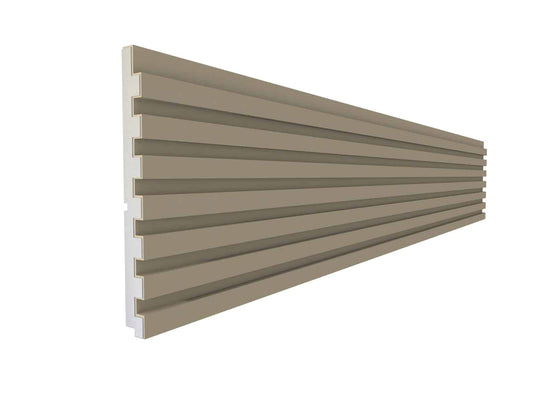 Slatted 3D Wall Panel Plaster Coated PN-14 360mm x 32,5mm x 2000mm