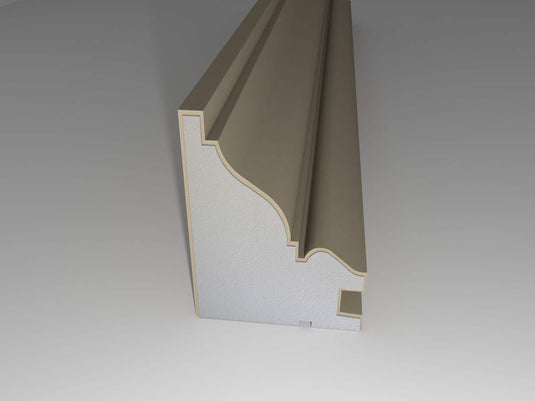 Crown Cornice Plaster Coated EPS - G-103 170mm x 125mm