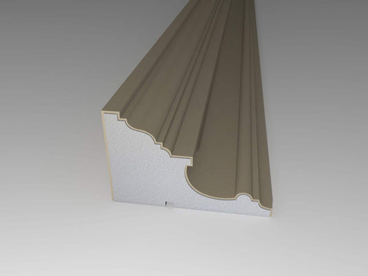 Crown Cornice Plaster Coated EPS - G-214 180mm x 280mm