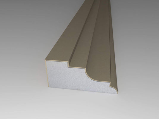 Crown Cornice Plaster Coated EPS - G-215 120mm x 260mm