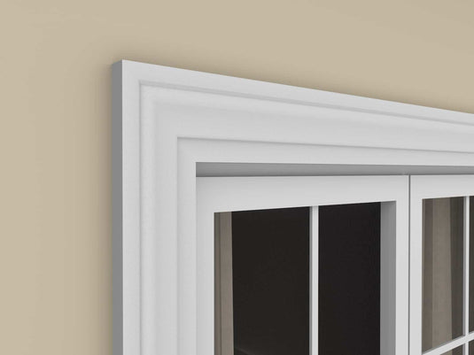 Window Frame Cornice Plaster Coated EPS O-01 35mm x 115mm