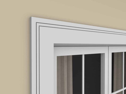 Window Frame Cornice Plaster Coated EPS O-08 20mm x 120mm