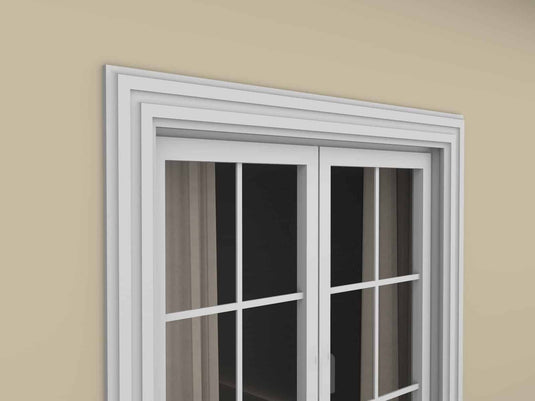 Window Frame Cornice Plaster Coated EPS O-10 25mm x 100mm