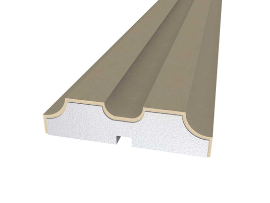 Window Frame Cornice Plaster Coated EPS O-10 25mm x 100mm