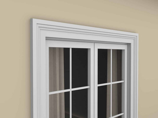 Window Frame Cornice Plaster Coated EPS O-14 35mm x 115mm