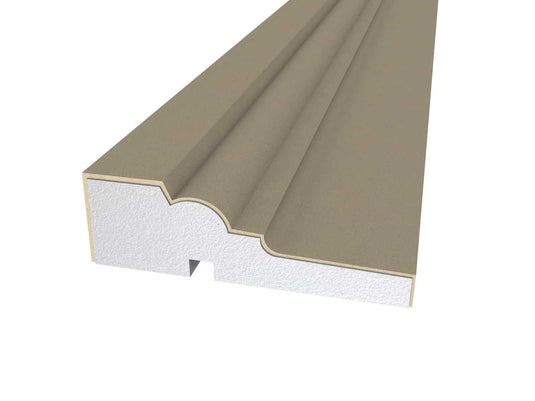 Window Frame Cornice Plaster Coated EPS O-14 35mm x 115mm