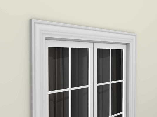 Window Frame Cornice Plaster Coated EPS O-210 40mm x 155mm