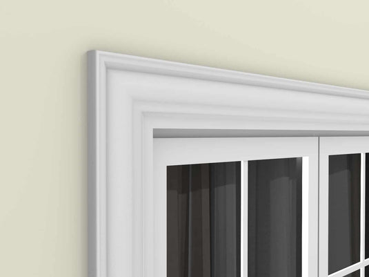 Window Frame Cornice Plaster Coated EPS O-210 40mm x 155mm