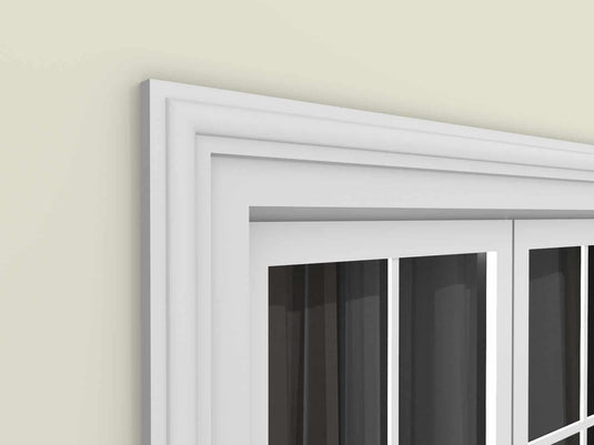 Window Frame Cornice Plaster Coated EPS O-211 40mm x 145mm