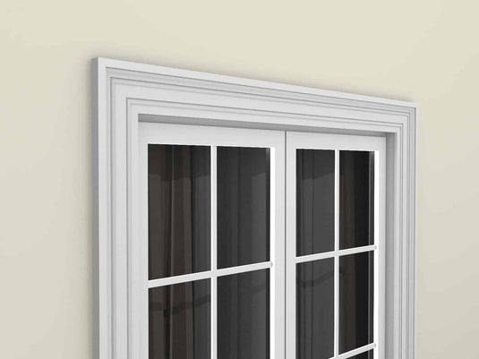 Window Frame Cornice Plaster Coated EPS O-215 37mm x 140mm