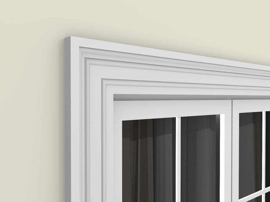 Window Frame Cornice Plaster Coated EPS O-215 37mm x 140mm