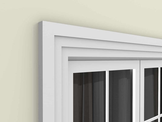 Window Frame Cornice Plaster Coated EPS O-216 45mm x 140mm