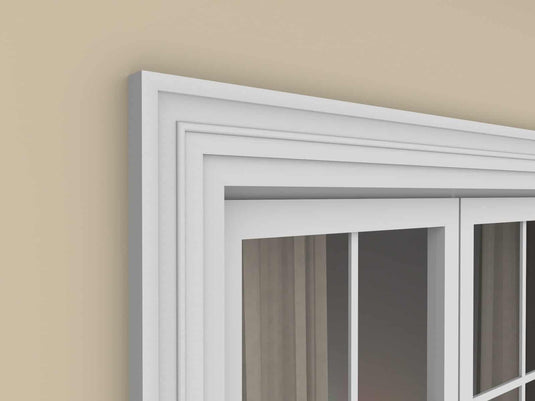 Window Frame Cornice Plaster Coated EPS O-104 40mm x 130mm