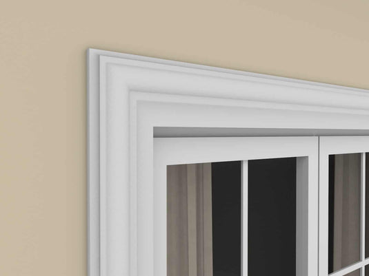 Window Frame Cornice Plaster Coated EPS O-11 35mm x 115mm