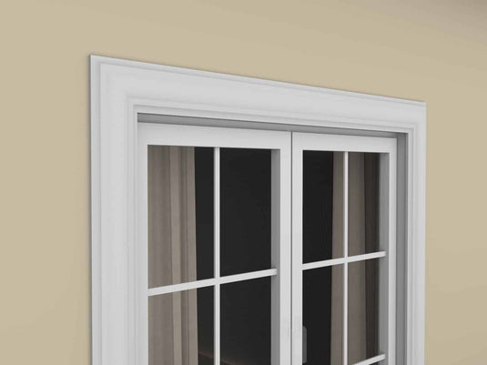 Window Frame Cornice Plaster Coated EPS O-12 35mm x 135mm