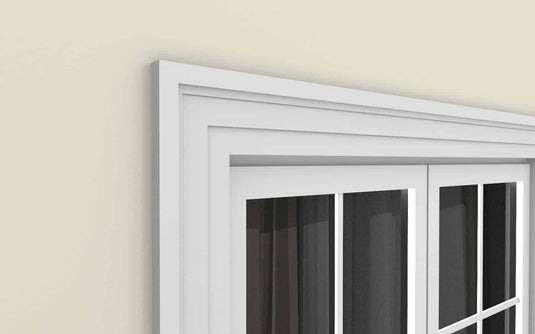 Window Frame Cornice Plaster Coated EPS O-304 45mm x 180mm