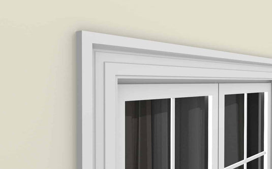 Window Frame Cornice Plaster Coated EPS O-305 45mm x 175mm