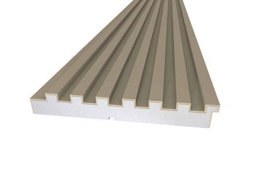 Slatted 3D Wall Panel Plaster Coated PN-11 360mm x 50mm x 2000mm