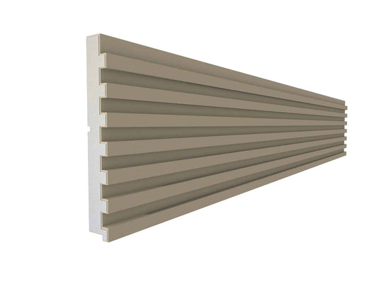 Slatted 3D Wall Panel Plaster Coated PN-11 360mm x 50mm x 2000mm