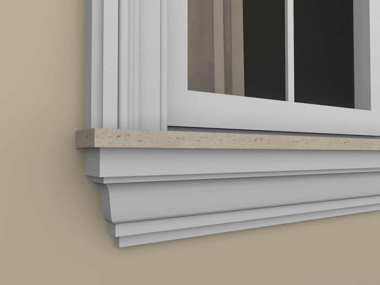 Windowsill Cornice Plaster Coated EPS - P-200 60mm x 150mm