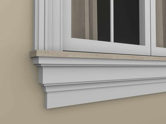 Windowsill Cornice Plaster Coated EPS - P-300 70mm x 180mm