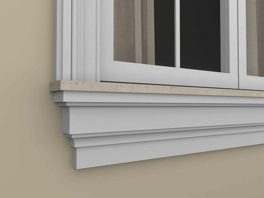 Windowsill Cornice Plaster Coated EPS - P-301 70mm x 170mm