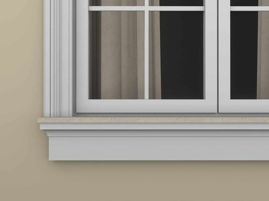 Windowsill Cornice Plaster Coated EPS - P-302 70mm x 150mm