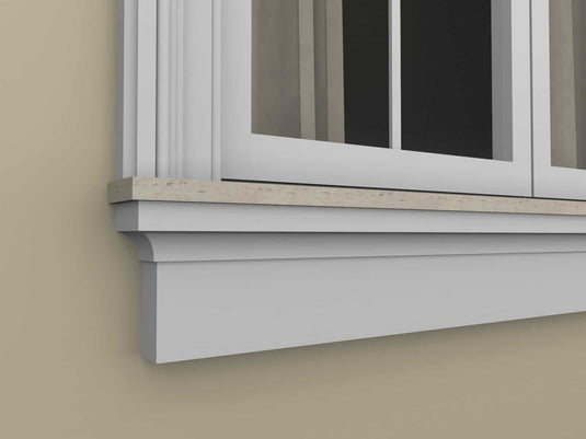 Windowsill Cornice Plaster Coated EPS - P-302 70mm x 150mm