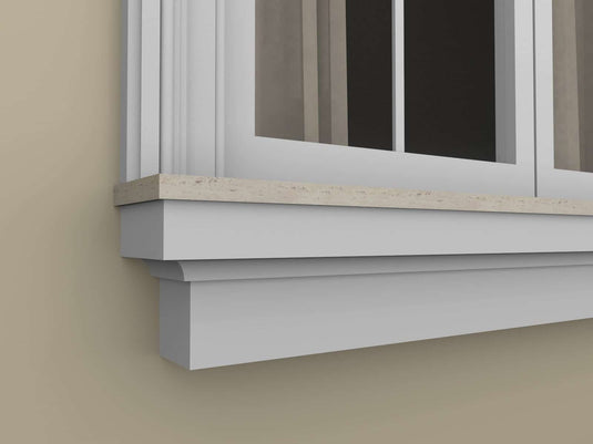 Windowsill Cornice Plaster Coated EPS - P-307 120mm x 150mm