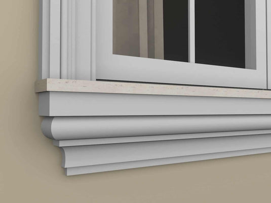 Windowsill Cornice Plaster Coated EPS - P-309 60mm x 150mm