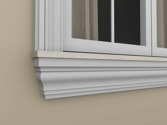 Windowsill Cornice Plaster Coated EPS - P-311 60mm x 140mm