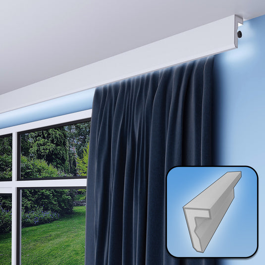 Plaster Coated Curtain Coving for LED FKH6 120mm x 60mm